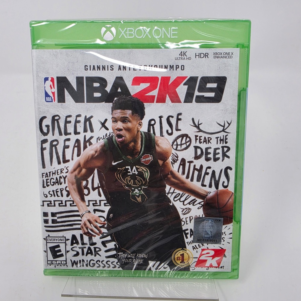 NBA 2K19 Xbox One Video Game Giannis Antetokounmpo Cover New Sealed